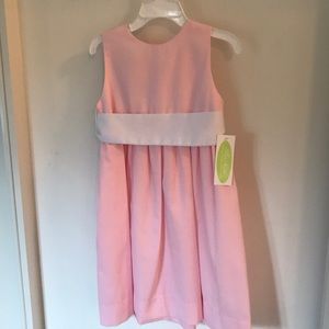 Adorable Pink dress with white bow